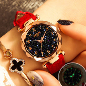 Dropshipping Starry Sky Women Bracelet Wrist Watch For Female Clock Relogio Feminino 2019 zegarek damski Luminous Hands Watches