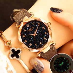 Dropshipping Starry Sky Women Bracelet Wrist Watch For Female Clock Relogio Feminino 2019 zegarek damski Luminous Hands Watches