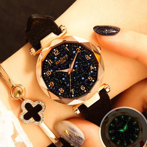 Dropshipping Starry Sky Women Bracelet Wrist Watch For Female Clock Relogio Feminino 2019 zegarek damski Luminous Hands Watches