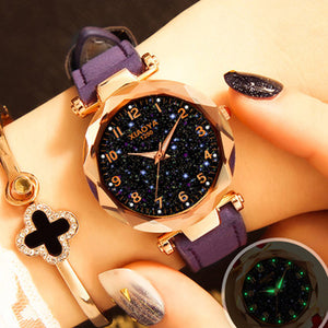 Dropshipping Starry Sky Women Bracelet Wrist Watch For Female Clock Relogio Feminino 2019 zegarek damski Luminous Hands Watches