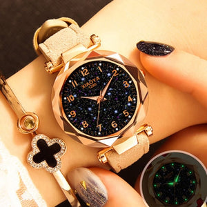 Dropshipping Starry Sky Women Bracelet Wrist Watch For Female Clock Relogio Feminino 2019 zegarek damski Luminous Hands Watches