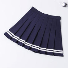 Load image into Gallery viewer, XS-3XL Women Skirt Preppy Style High Waist Chic Stitching Skirts Summer Student Pleated Skirt Women Cute Sweet Girls Dance Skirt