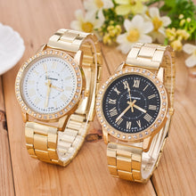 Load image into Gallery viewer, Fashion Women Watches Geneva Classic Women&#39;s Diamond Gold Wrist Watch Ladies Watch Dress Clock relogio masculino reloj mujer