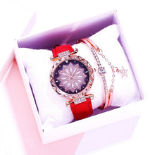 Load image into Gallery viewer, 2019 Women Watches Bracelet set Starry Sky Ladies Bracelet Watch Casual Leather Quartz Wristwatch Clock Relogio Feminino