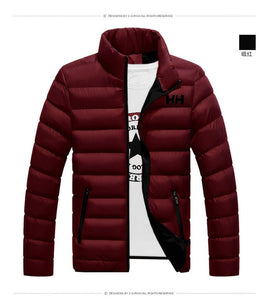 Winter Coat Men Jacket Warm Cotton Jacket Coats Stand Collars Zippers Men Clothes HH Mens Winter Jacket