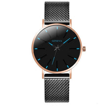 Load image into Gallery viewer, Watch Men Mesh Stainless Steel Business Men Watches Quartz Wristwatch Band Simple Wrist Watch Male Clock relogio masculino