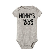 Load image into Gallery viewer, Newborn Baby Girl Boy Mommy&#39;s Little Boo Letters Cotton Short Sleeves Bodysuit Jumpsuit