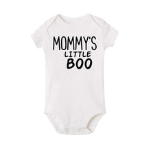 Load image into Gallery viewer, Newborn Baby Girl Boy Mommy&#39;s Little Boo Letters Cotton Short Sleeves Bodysuit Jumpsuit