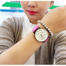 Load image into Gallery viewer, Whatever I am late anyway Creative Watches Simple Street Leisure Women Quartz Leather Watch Characteristic Ladies Fashion Hours