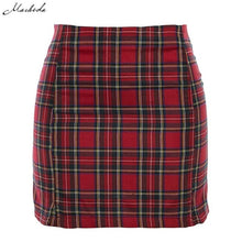 Load image into Gallery viewer, Macheda Womens Casual Skirt Plaid Slim High Waist Zipper Package Hip Fashion Ladies Mini Pencil Skirt 2019 Spring New Arrival