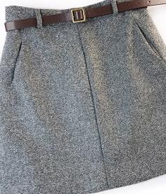 2019 Spring New Arrival Vintage Temperament High Waist A-line Office Skirts Womens With Belt Woolen Mini Skirt Free Shipping