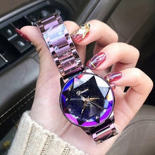 Load image into Gallery viewer, 2019 Luxury Brand lady Crystal Watch Women Dress Watch Fashion Rose Gold Quartz Watches Female Stainless Steel Wristwatches