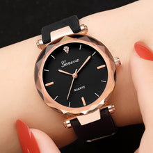 Load image into Gallery viewer, Classic Womens watch Multi-color Optional Fashion Womens Ladies Watches Geneva Silica Band Analog Quartz Wrist Watch Senhoras as