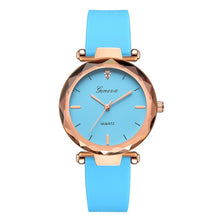 Load image into Gallery viewer, Classic Womens watch Multi-color Optional Fashion Womens Ladies Watches Geneva Silica Band Analog Quartz Wrist Watch Senhoras as