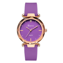 Load image into Gallery viewer, Classic Womens watch Multi-color Optional Fashion Womens Ladies Watches Geneva Silica Band Analog Quartz Wrist Watch Senhoras as