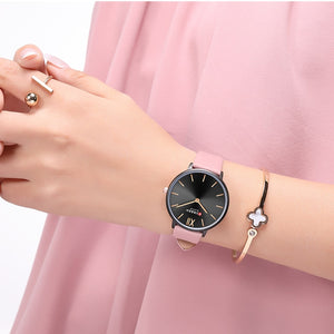 Gift Watch For Women Fashion Ultra Thin Leather Quartz Wristwatch Reloj Mujer CURREN Casual Waterproof Clock Female Montre femme