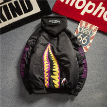 Load image into Gallery viewer, NEW MA-1 bomber jacket men women letter Hip Hop shark pilot motorcycle jacket male autumn 2019