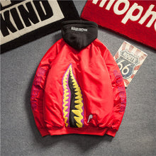 Load image into Gallery viewer, NEW MA-1 bomber jacket men women letter Hip Hop shark pilot motorcycle jacket male autumn 2019