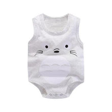 Load image into Gallery viewer, Newborn Baby Boys Girls Cartoon Cotton Bodysuit Infant Baby Bag Fart Sleeveless Vest Jumpsuit Summer Thin Penguin Pajamas Outfit