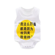 Load image into Gallery viewer, Newborn Baby Boys Girls Cartoon Cotton Bodysuit Infant Baby Bag Fart Sleeveless Vest Jumpsuit Summer Thin Penguin Pajamas Outfit