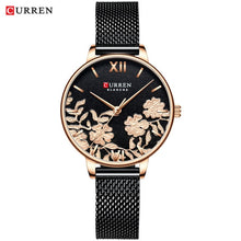 Load image into Gallery viewer, CURREN Women Watches Top Brand Luxury Stainless Steel Strap Wristwatch for Women Rose Clock Stylish Quartz Ladies Watch